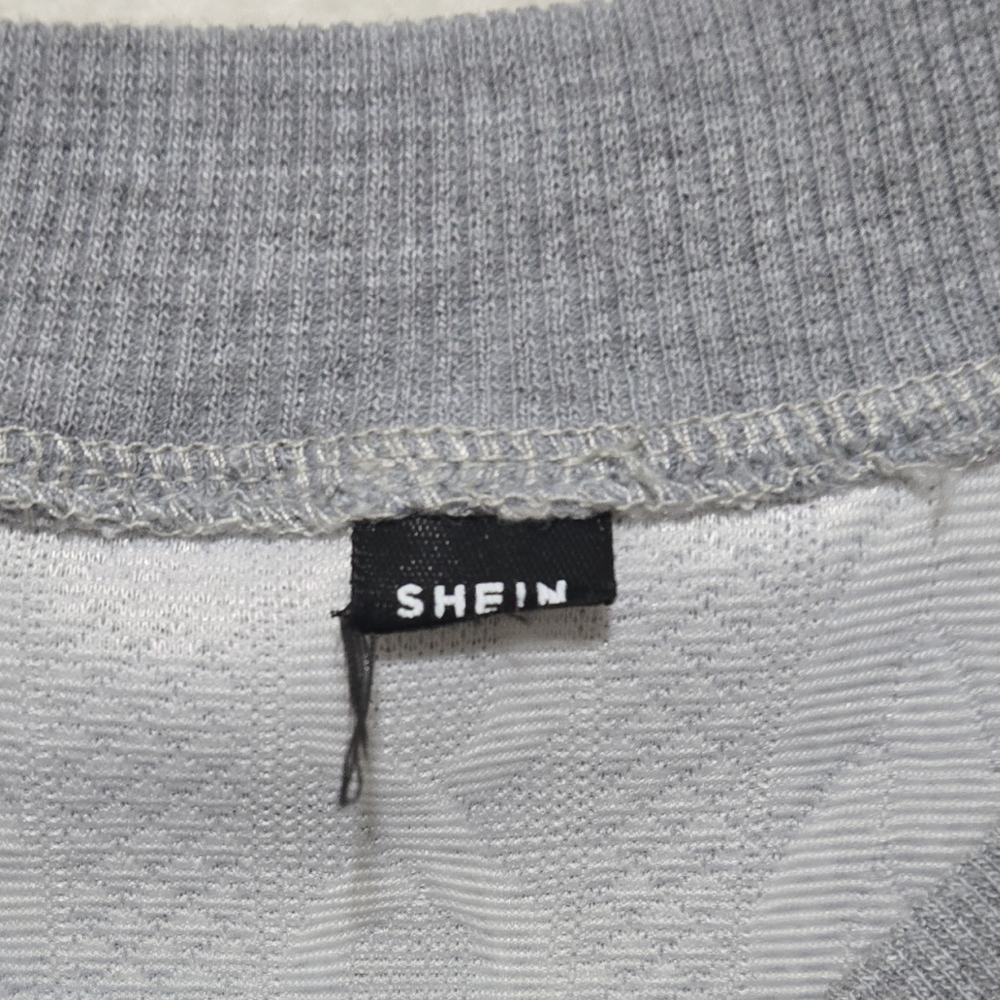 Cozy Gray Textured Zip-Up Sweater Bomber Jacket Size XXL - Picture 7 of 14
